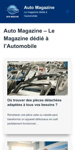 Podgląd witryny Auto Magazine, medium z kraju Francja do artykułów sponsorowanych