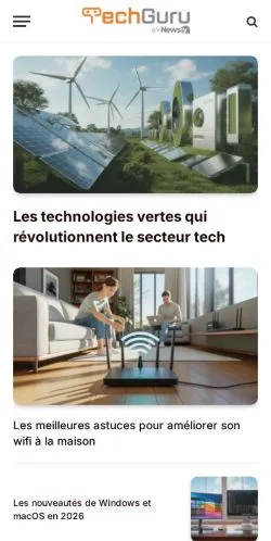 Forhåndsvisning af TechGuru, medie fra Frankrig til sponsorerede artikler