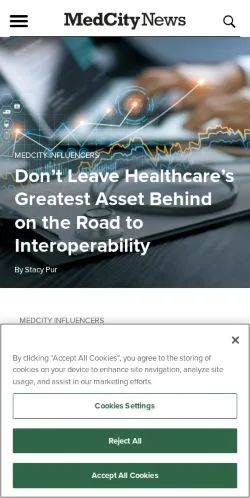 Anteprima del sito MedCity News, media di Stati Uniti per articoli sponsorizzati