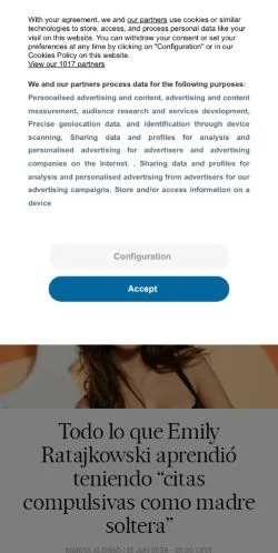 Anteprima del sito Smoda, media di Spagna per articoli sponsorizzati