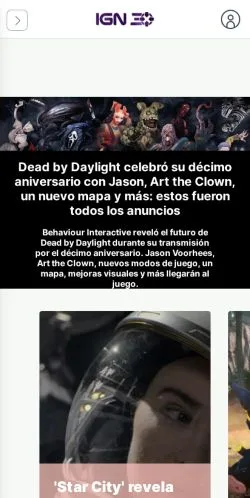 Forhåndsvisning af IGN Latinoamérica, medie fra Mexico til sponsorerede artikler