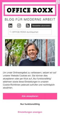 Anteprima del sito OFFICE ROXX, media di Germania per articoli sponsorizzati
