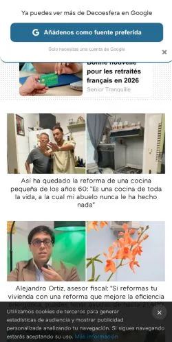 Anteprima del sito Decoesfera, media di Spagna per articoli sponsorizzati