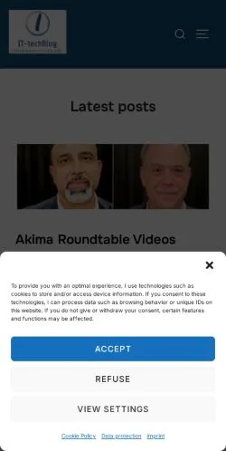 Sponsorlu makaleler için Almanya medyası IT-techBlog sitesinin önizlemesi