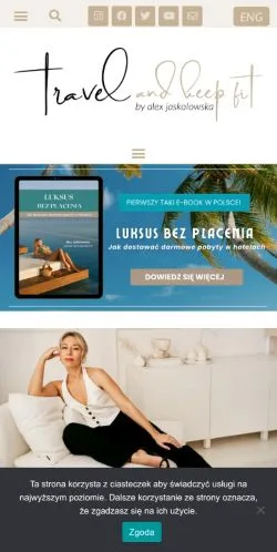 Anteprima del sito Travel And Keep Fit, media di Polonia per articoli sponsorizzati