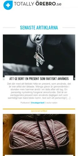 Anteprima del sito Totally Örebro, media di Svezia per articoli sponsorizzati