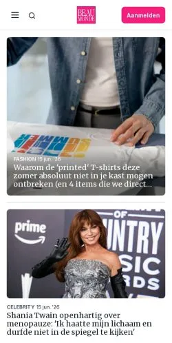 Anteprima del sito Beau Monde, media di Paesi Bassi per articoli sponsorizzati