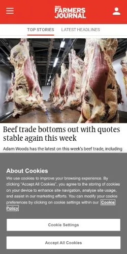 Anteprima del sito Irish Farmers Journal, media di Irlanda per articoli sponsorizzati