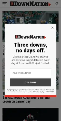 스폰서 기사용 미국 매체 3DownNation 사이트 미리보기