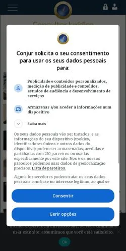 スポンサード記事向けのブラジルメディア、Consultor Jurídicoのサイトプレビュー