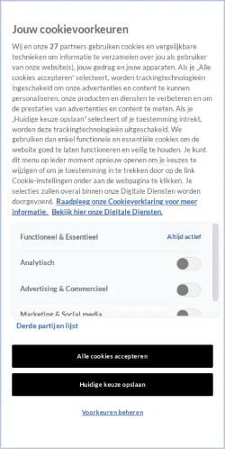 Voorbeeld van de site Shownieuws, medium uit Nederland voor gesponsorde artikelen