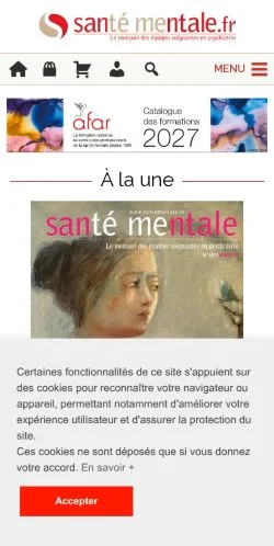 Anteprima del sito Santé Mentale, media di Francia per articoli sponsorizzati