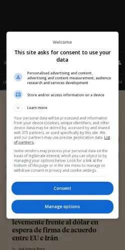Anteprima del sito El Economista, media di Messico per articoli sponsorizzati