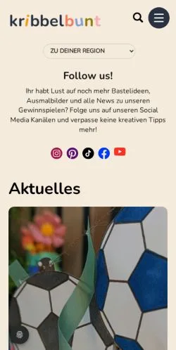 Podgląd witryny Kribbelbunt, medium z kraju Niemcy do artykułów sponsorowanych