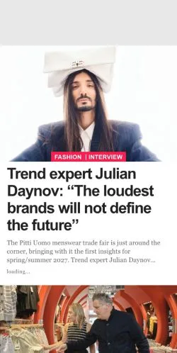 Anteprima del sito FashionUnited, media di Stati Uniti per articoli sponsorizzati