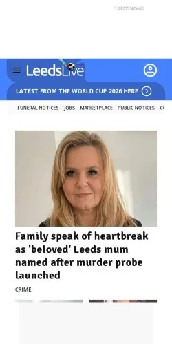 Anteprima del sito Leeds Live, media di Regno Unito per articoli sponsorizzati