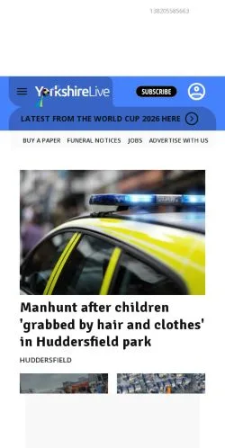 Anteprima del sito YorkshireLive, media di Regno Unito per articoli sponsorizzati