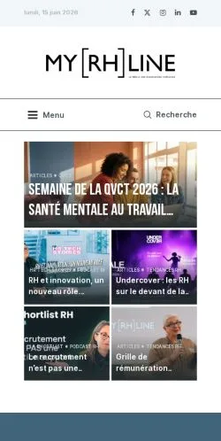 スポンサード記事向けのフランスメディア、myRHlineのサイトプレビュー