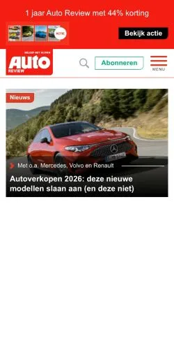 Aperçu du site Auto Review, média de Pays-Bas pour articles sponsorisés