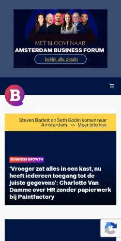 Anteprima del sito Bloovi, media di Belgio per articoli sponsorizzati