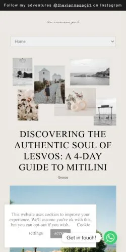 스폰서 기사용 미국 매체 The Viennese Girl 사이트 미리보기