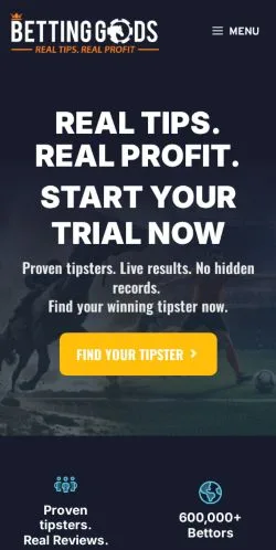 Anteprima del sito Betting Gods, media di Regno Unito per articoli sponsorizzati