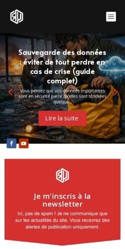 스폰서 기사용 프랑스 매체 Résilience Urbaine 사이트 미리보기