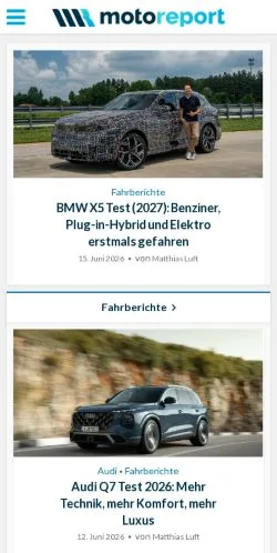 Anteprima del sito Motoreport, media di Germania per articoli sponsorizzati