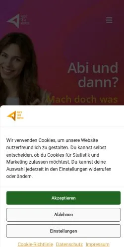 Anteprima del sito Nach Dem Abitur, media di Germania per articoli sponsorizzati