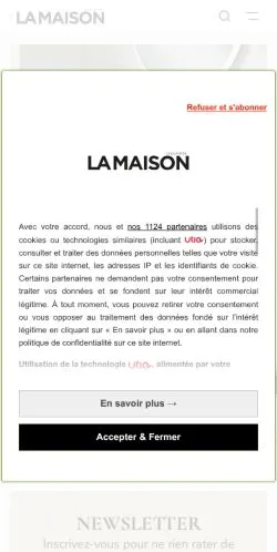 스폰서 기사용 프랑스 매체 Le Journal De La Maison 사이트 미리보기