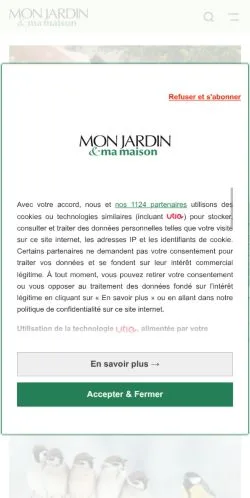 Anteprima del sito Mon Jardin Ma Maison, media di Francia per articoli sponsorizzati