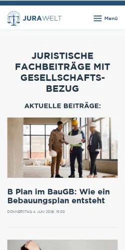 Anteprima del sito Jurawelt, media di Germania per articoli sponsorizzati