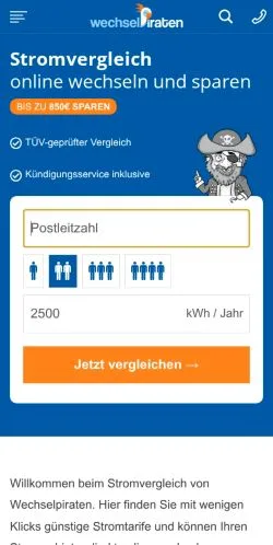 Anteprima del sito Wechselpiraten, media di Germania per articoli sponsorizzati