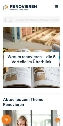Anteprima del sito Renovieren, media di Germania per articoli sponsorizzati