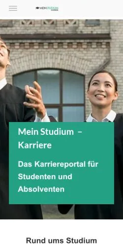Anteprima del sito Mein Studium Karriere, media di Germania per articoli sponsorizzati