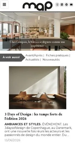 Preview of the Maison À Part website, a media outlet in France for sponsored articles