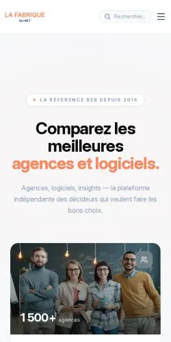 Anteprima del sito La Fabrique du Net, media di Francia per articoli sponsorizzati