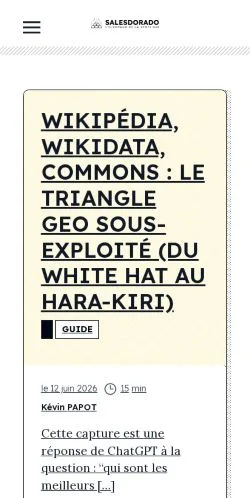 Anteprima del sito Salesdorado, media di Francia per articoli sponsorizzati