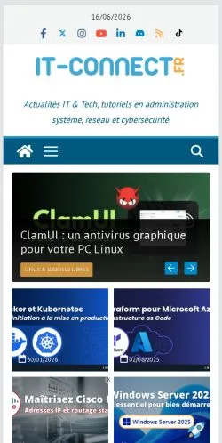 スポンサード記事向けのフランスメディア、IT-Connectのサイトプレビュー