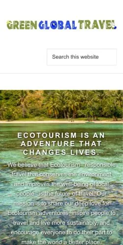 Anteprima del sito Green Global Travel, media di Stati Uniti per articoli sponsorizzati