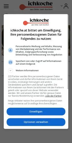 Anteprima del sito Ichkoche, media di Austria per articoli sponsorizzati