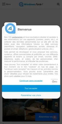 Aperçu du site Tech Facile, média de France pour articles sponsorisés