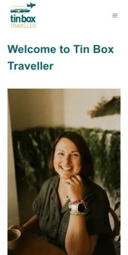 Anteprima del sito Tin Box Traveller, media di Regno Unito per articoli sponsorizzati