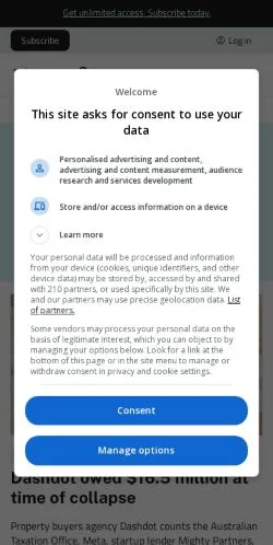 Podgląd witryny SmartCompany, medium z kraju Australia do artykułów sponsorowanych