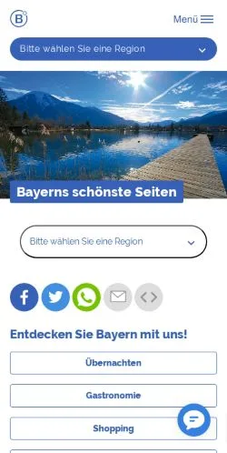 Podgląd witryny Bayern Online, medium z kraju Niemcy do artykułów sponsorowanych