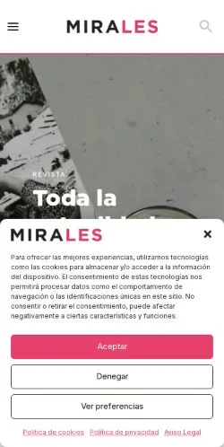 Anteprima del sito Mirales, media di Spagna per articoli sponsorizzati
