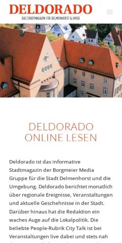 Vorschau der Website Deldorado, Medium aus Deutschland für gesponserte Artikel