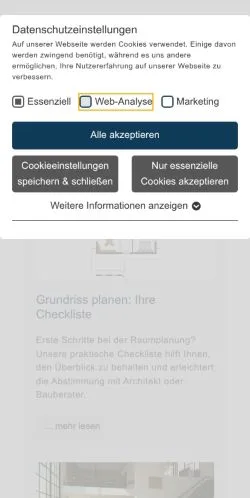 Anteprima del sito Bau Welt, media di Germania per articoli sponsorizzati