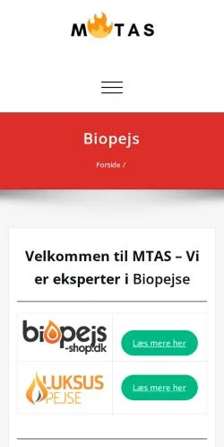 Forhåndsvisning av nettstedet Biopejse Guide, medium fra Danmark for sponsede artikler