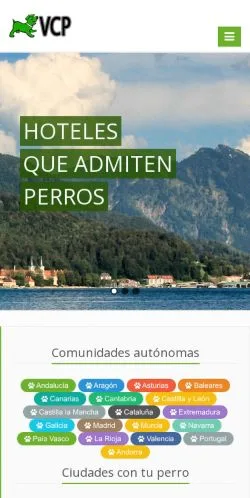 Anteprima del sito Viajar Con Perros, media di Spagna per articoli sponsorizzati